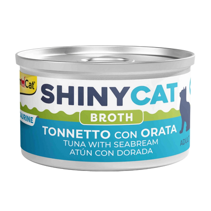 Gimcat Shinycat Caldo para Gatos 70 g en Lata GIMCAT Mascotas-Ávila