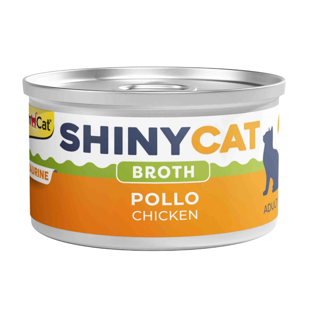 Gimcat Shinycat Caldo para Gatos 70 g en Lata GIMCAT Mascotas-Ávila