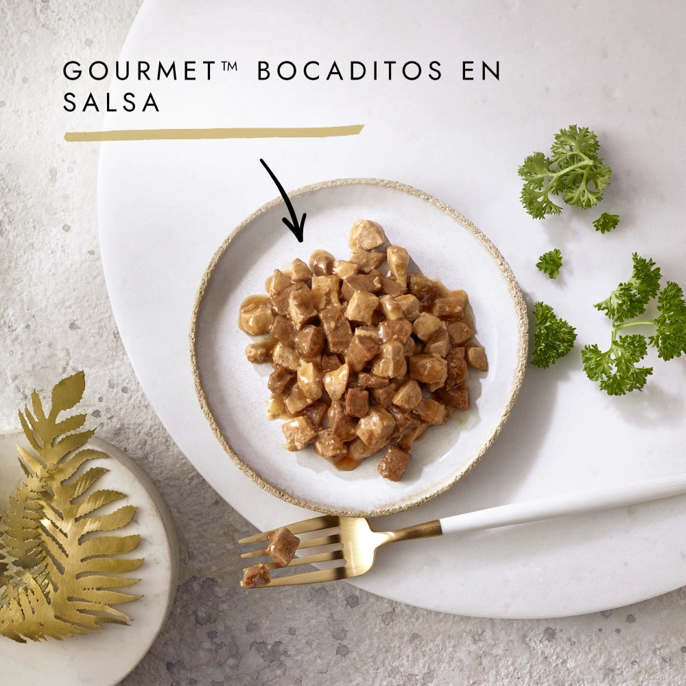 Gourmet Gold Bocaditos Pollo e Hígado 85 g Comida Húmeda para Gatos GOURMET Mascotas-Ávila