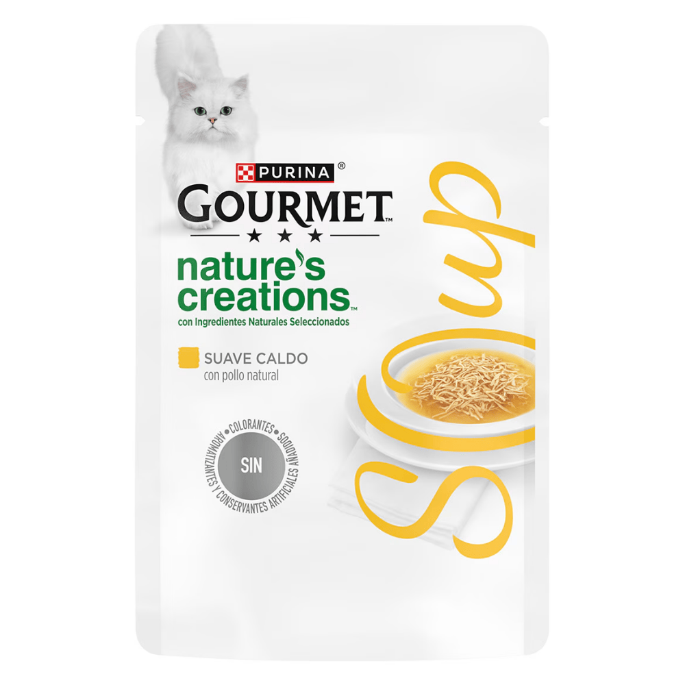Pollo Gourmet Gold Soups 40 g Comida Húmeda para Gatos GOURMET Mascotas-Ávila