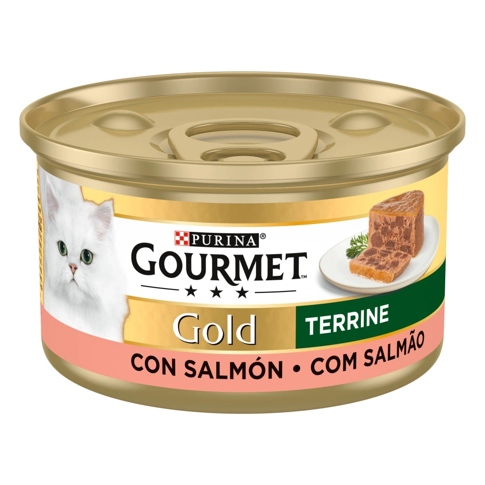 Gourmet Gold Terrine Salmón 85 g Comida Húmeda para Gatos GOURMET Mascotas-Ávila