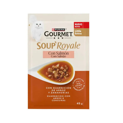 Gourmet Soup Royale Salmón Sopa Comida Húmeda para Gatos GOURMET Mascotas-Ávila