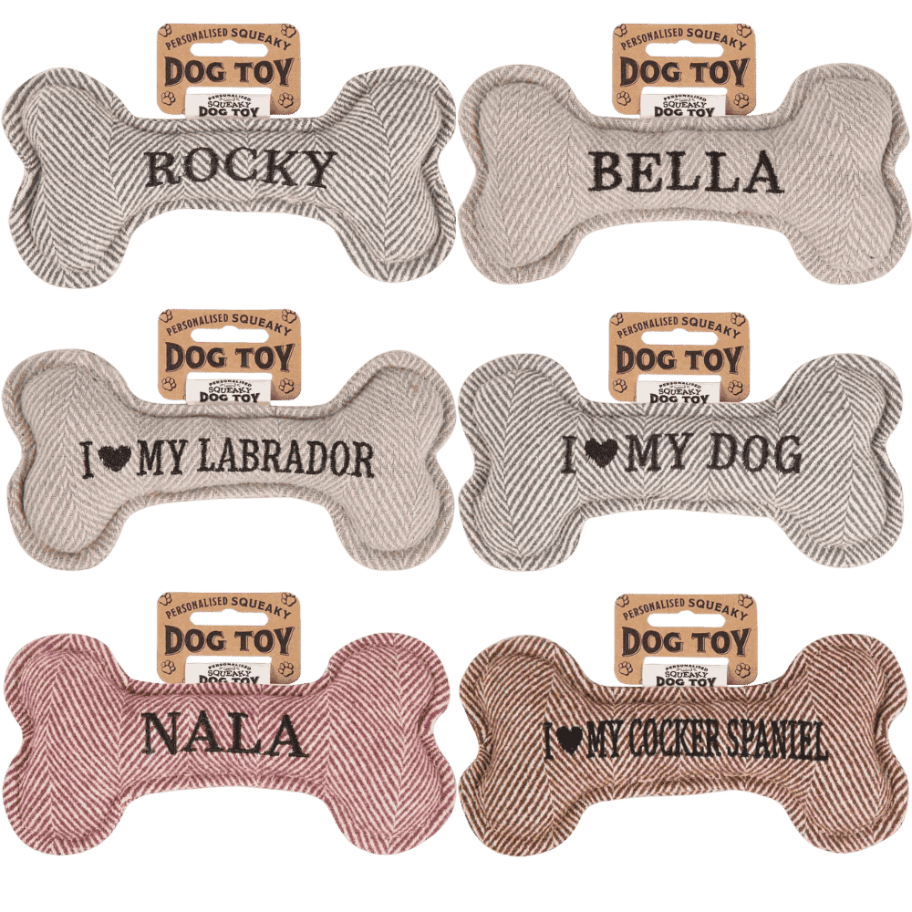 H&H Juguete Mordedor Hueso Chillón para Perros Personalizado H&H Mascotas-Ávila