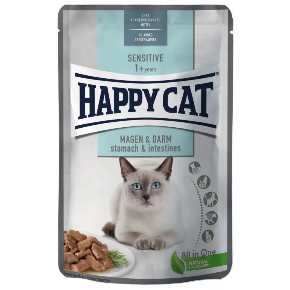 Happy Cat Pouch Sensitive Meat In Sauce Magen y Darm 85 g Happy Cat Mascotas-Ávila