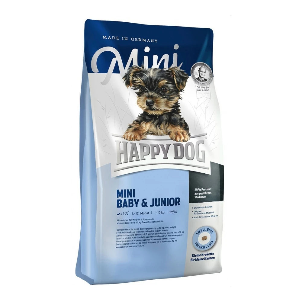 Happy Dog Mini Baby & Junior Pienso para Cachorros Happy Dog Mascotas-Ávila