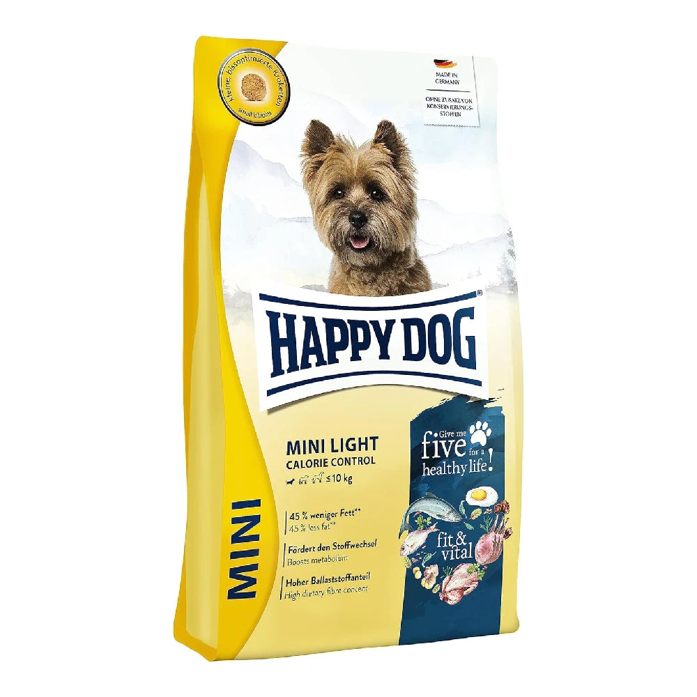 Happy Dog Mini Light Low Fat Pienso para Perros Happy Dog Mascotas-Ávila