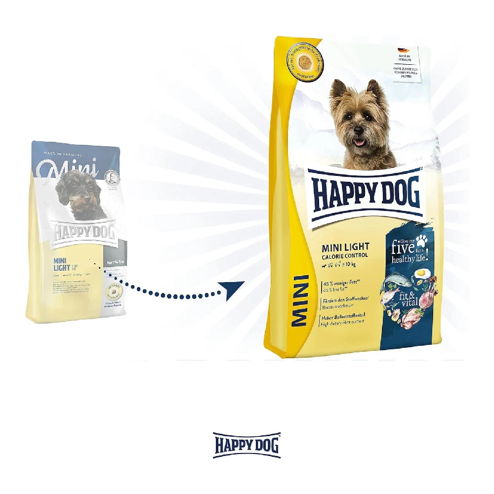 Happy Dog Mini Light Low Fat Pienso para Perros Happy Dog Mascotas-Ávila