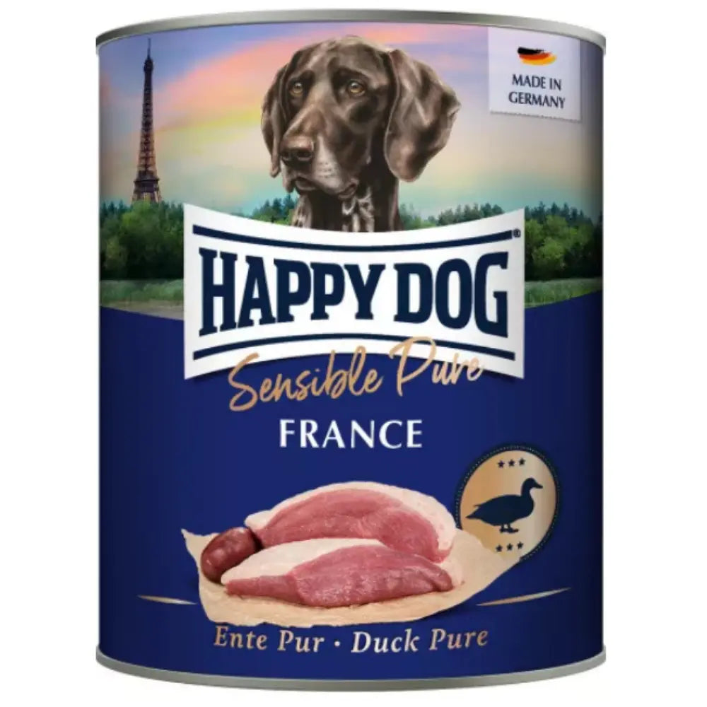 800 g Happy Dog Sensible Pure France Carne de Pato Lata Happy Dog Mascotas-Ávila