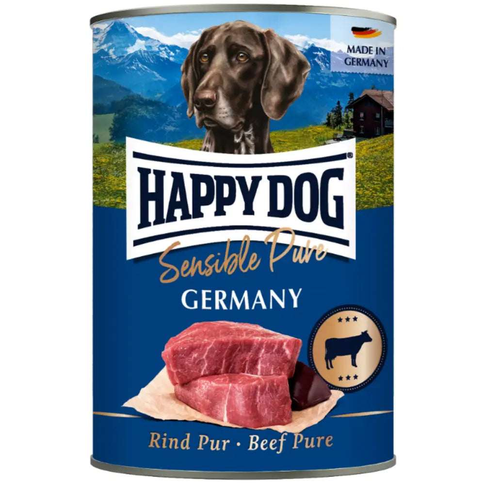 Happy Dog Sensible Pure Germany (Rind Pur) 400 g Lata Happy Dog Mascotas-Ávila