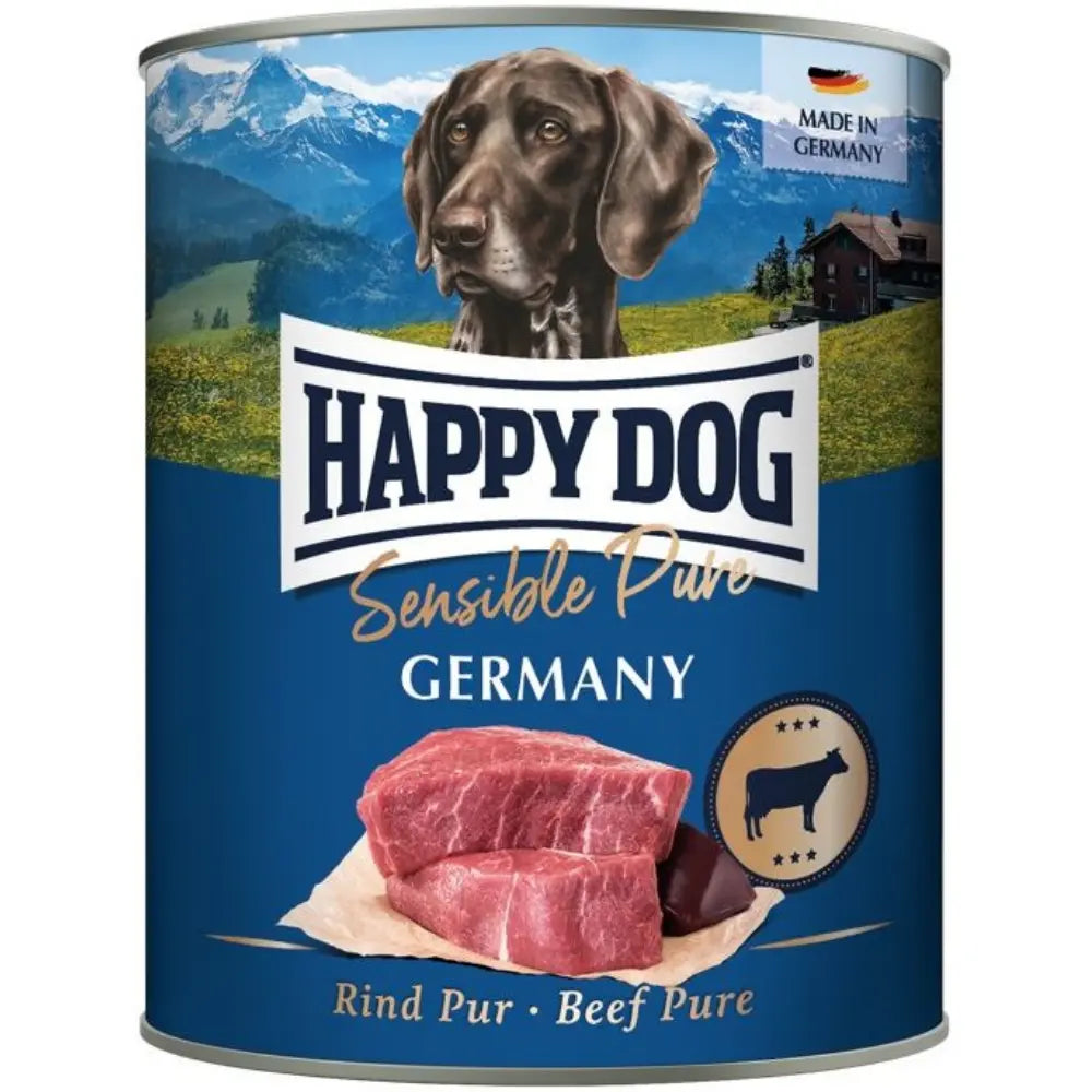 Happy Dog Sensible Pure Germany (Rind Pur) 800 g Lata Happy Dog Mascotas-Ávila