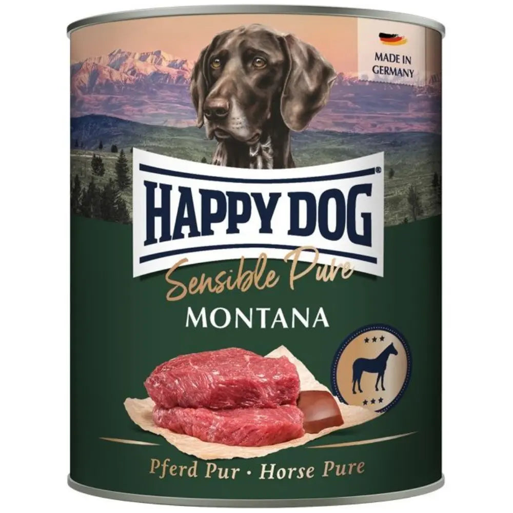 Happy Dog Sensible Pure Montana (Pferd Pur) 800 g Lata Happy Dog Mascotas-Ávila