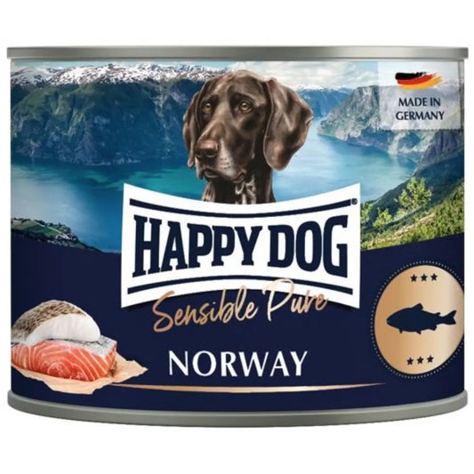 Happy Dog Sensible Pure Norway (Seefisch Pur) 200 g Lata Happy Dog Mascotas-Ávila