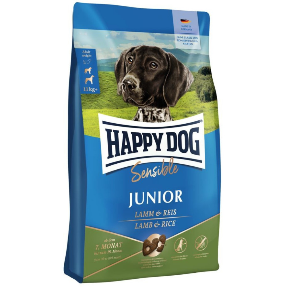 Happy Dog Sensible Young Junior Lamm y Reis Happy Dog Mascotas-Ávila