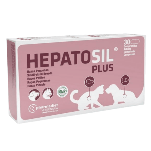 Pequeñas Hepatosil Plus Protector Hepático para Perros y Gatos Comprimidos para el Hígado PHARMADIET Mascotas-Ávila