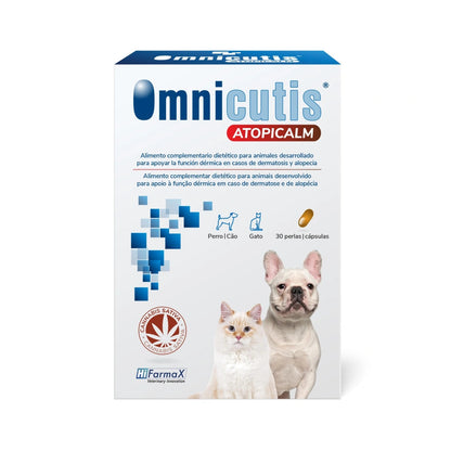 Hifarmax Omnicutis Atopicalm Suplemento para la Salud de la Piel y el Pelaje HIFARMAX Mascotas-Ávila