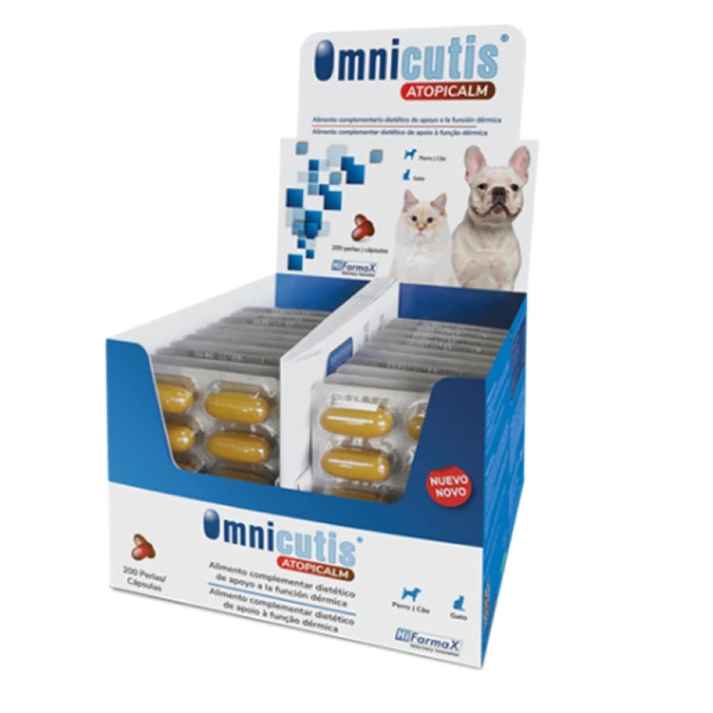 Hifarmax Omnicutis Atopicalm Suplemento para la Salud de la Piel y el Pelaje HIFARMAX Mascotas-Ávila