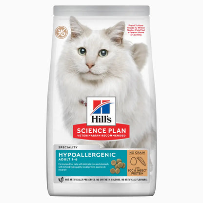 Hill'S Science Plan Adult Hypoallergenic Huevo e Insectos 1,5 kg Alimento para Gatos HILLS Mascotas-Ávila