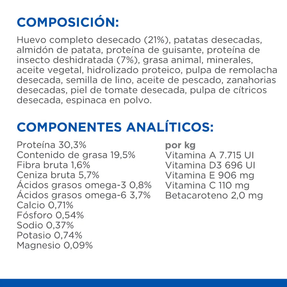 Hill'S Science Plan Adult Hypoallergenic Huevo e Insectos 1,5 kg Alimento para Gatos HILLS Mascotas-Ávila