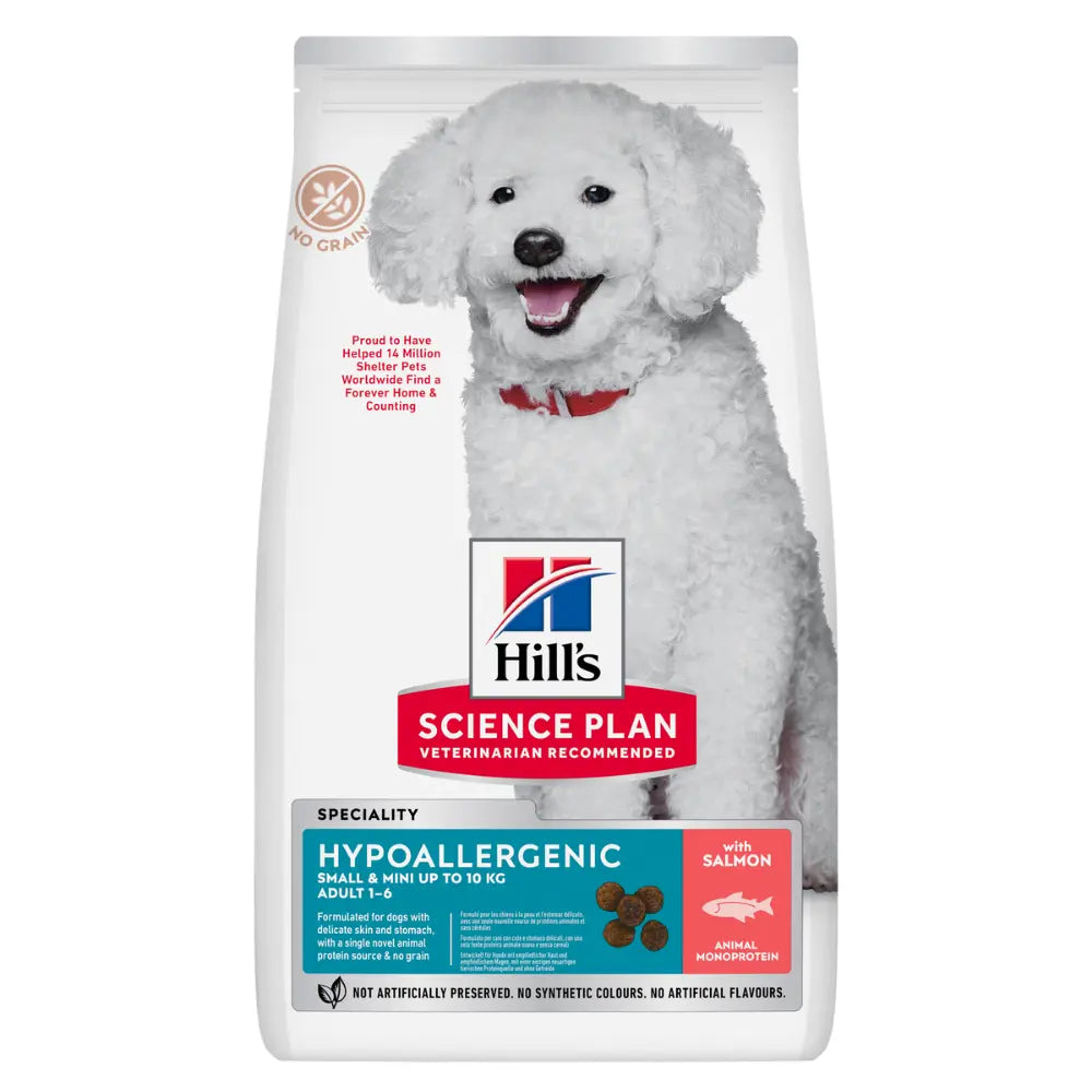 Hill'S Science Plan Adult Hypoallergenic Small y Mini Salmón y Atún 1,5 kg Alimento para Perros HILLS Mascotas-Ávila