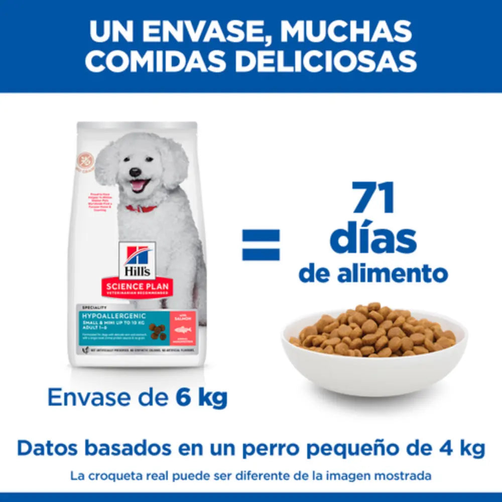 Hill'S Science Plan Adult Hypoallergenic Small y Mini Salmón y Atún 1,5 kg Alimento para Perros HILLS Mascotas-Ávila