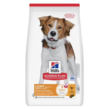 Hill'S Science Plan Adult Light Medium Pollo 14 kg Alimento para Perros HILLS Mascotas-Ávila