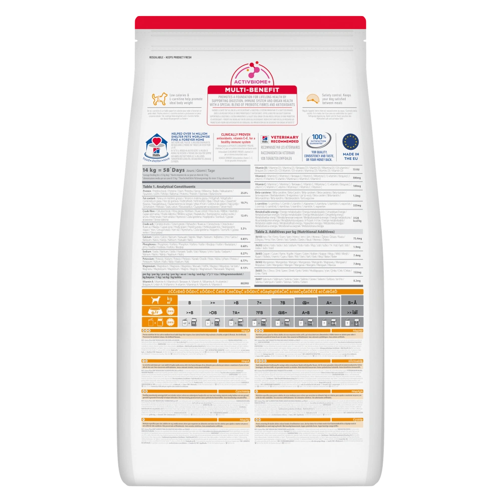 Hill'S Science Plan Adult Light Medium Pollo 14 kg Alimento para Perros HILLS Mascotas-Ávila