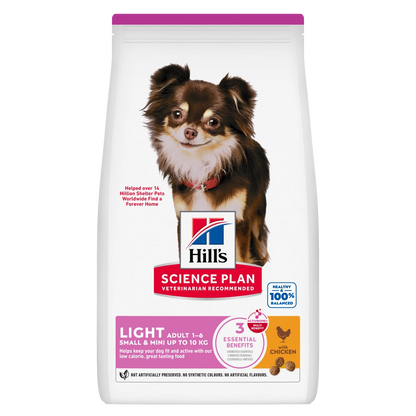 Hill'S Science Plan Adult Light Small y Mini Pollo 6 kg Alimento para Perros HILLS Mascotas-Ávila