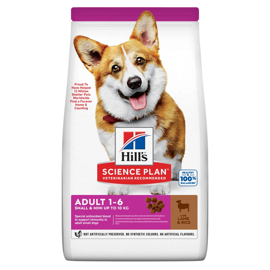 Hill'S Science Plan Adult Small & Mini Cordero y Arroz 1,5 kg Alimento para Perros HILLS Mascotas-Ávila