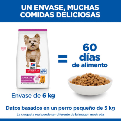 Hill'S Science Plan Adult Small & Mini Pollo 6 kg Alimento para Perros HILLS Mascotas-Ávila