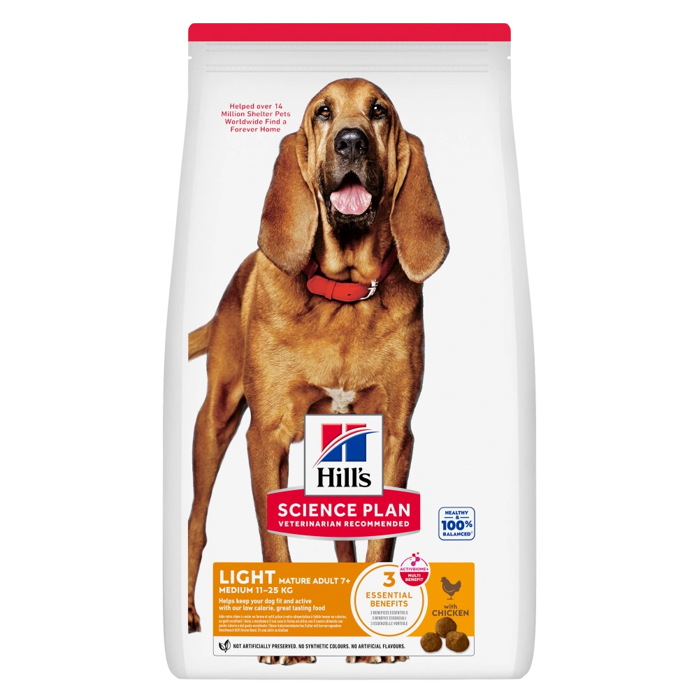 Hill'S Science Plan Mature Adult 7+ Light Medium Pollo 14 kg Alimento para Perros HILLS Mascotas-Ávila