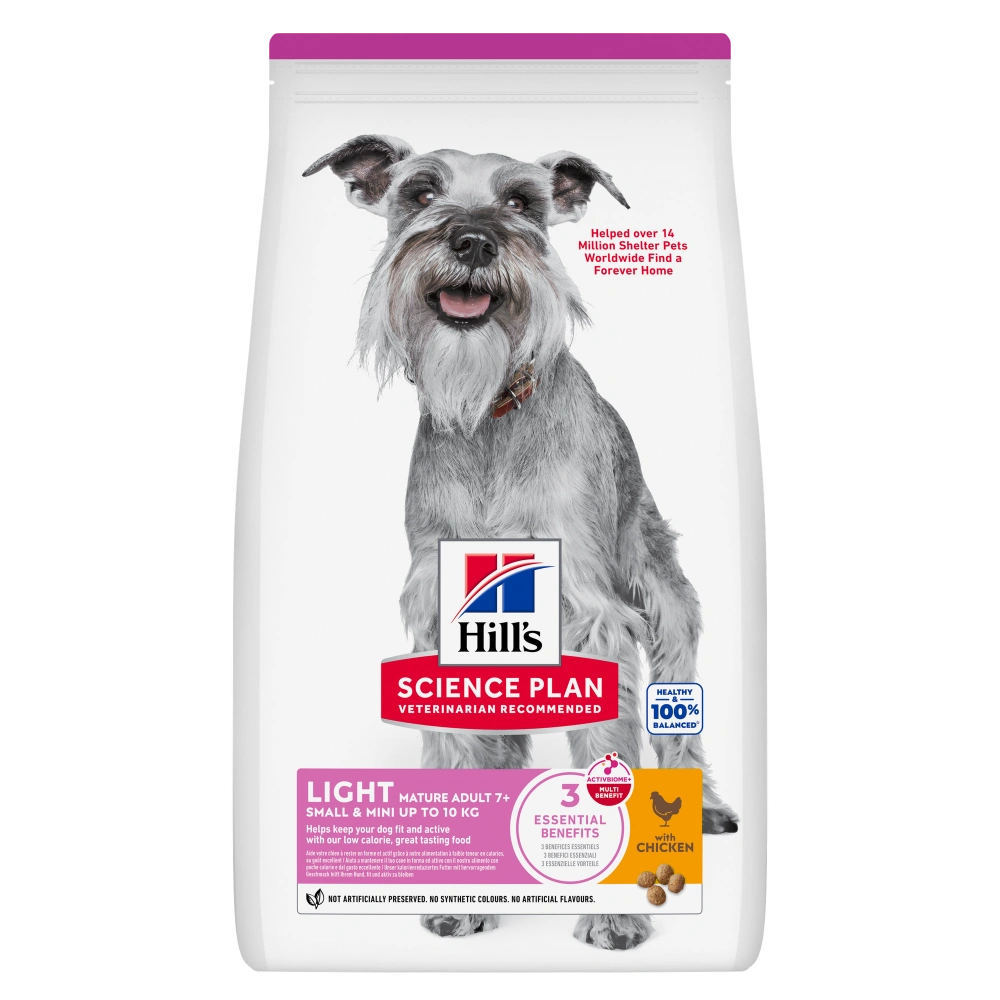 Hill'S Science Plan Mature Adult 7+ Light Small y Mini Pollo 2,5 kg Alimento para Perros HILLS Mascotas-Ávila