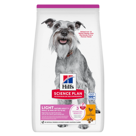 Hill'S Science Plan Mature Adult 7+ Light Small y Mini Pollo 2,5 kg Alimento para Perros HILLS Mascotas-Ávila