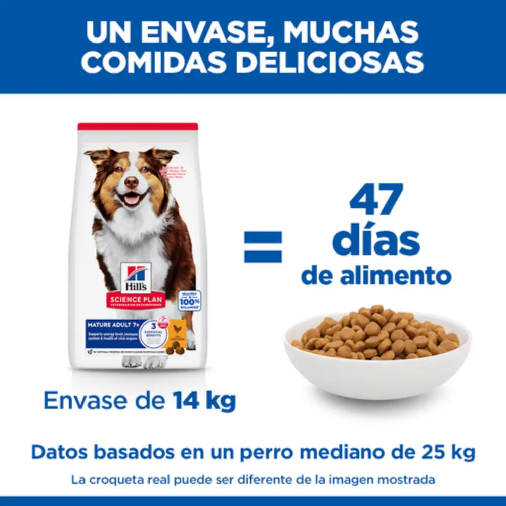 Hill'S Science Plan Mature Adult 7+ Medium Pollo 2,5 kg Alimento para Perros HILLS Mascotas-Ávila