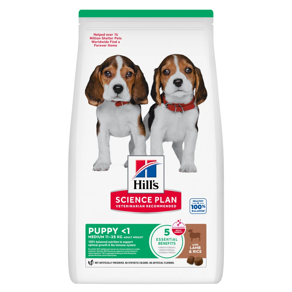 Hill'S Science Plan Medium Puppy Cordero y Arroz 14 kg Alimento para Perros HILLS Mascotas-Ávila