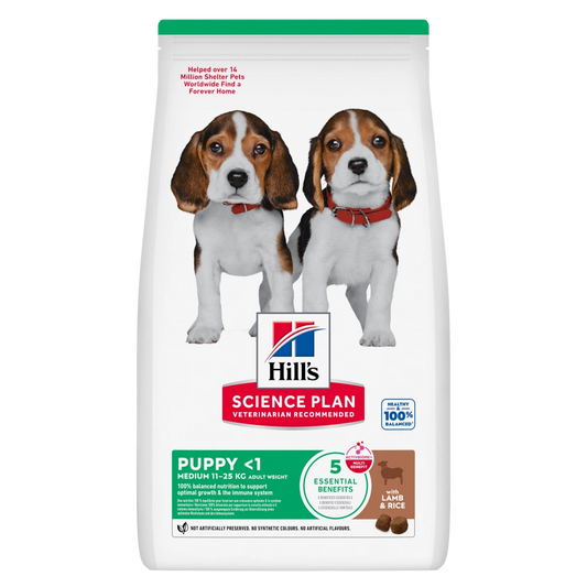 Hill'S Science Plan Medium Puppy Cordero y Arroz 2,5 kg Alimento para Perros HILLS Mascotas-Ávila