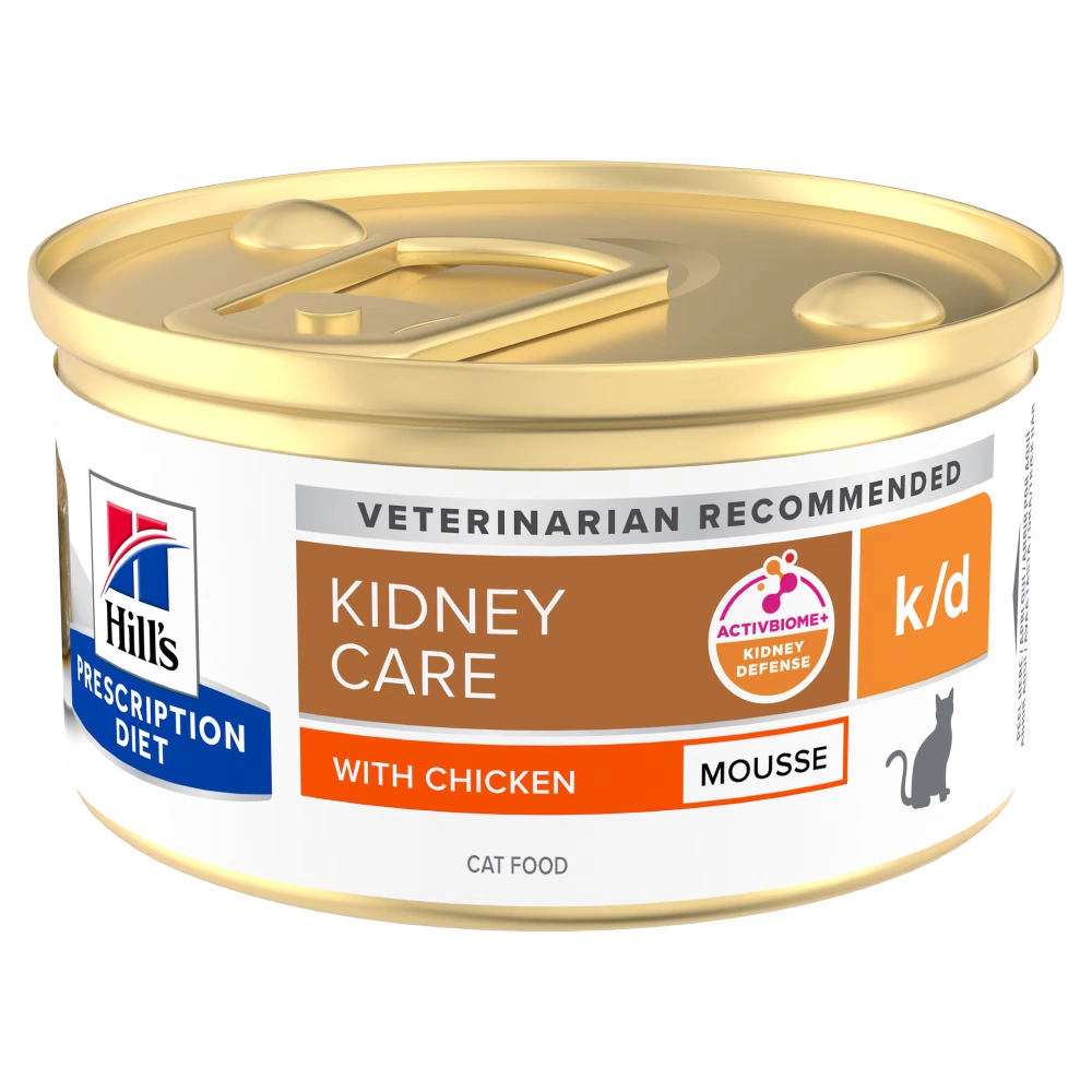 Hill's Prescription Diet Feline k/d Mousse Comida Húmeda para Gatos 85g (Enfermedad Renal) HILLS Mascotas-Ávila