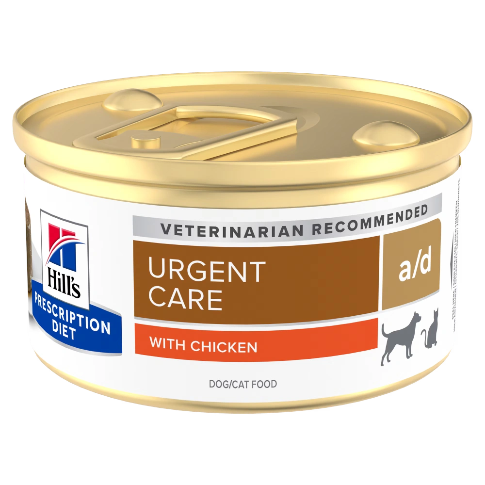 Hill's Prescription Diet a/d Mousse Pollo Comida Húmeda para Perros y Gatos 85g (Recuperación) HILLS Mascotas-Ávila