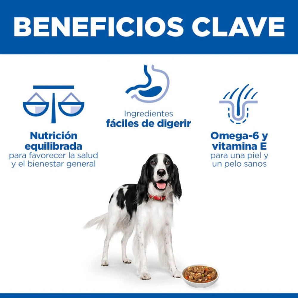 Hill's Science Plan Adult Estofado con Vacuno y Verduras Lata Húmeda para Perros HILLS Mascotas-Ávila