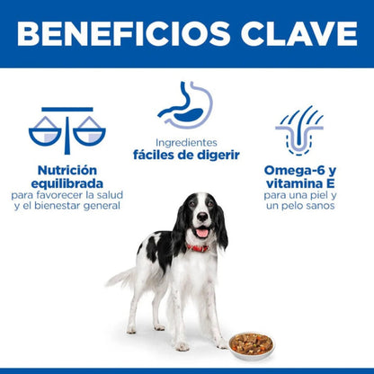 Hill's Science Plan Adult Estofado con Vacuno y Verduras Lata Húmeda para Perros HILLS Mascotas-Ávila
