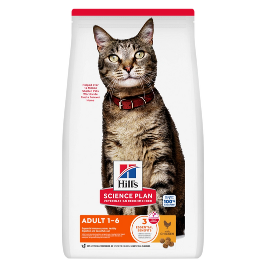 Hill's Science Plan Adult Pollo 300 g Pienso para Gatos HILLS Mascotas-Ávila