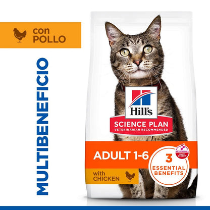Hill's Science Plan Adult Pollo 300 g Pienso para Gatos HILLS Mascotas-Ávila