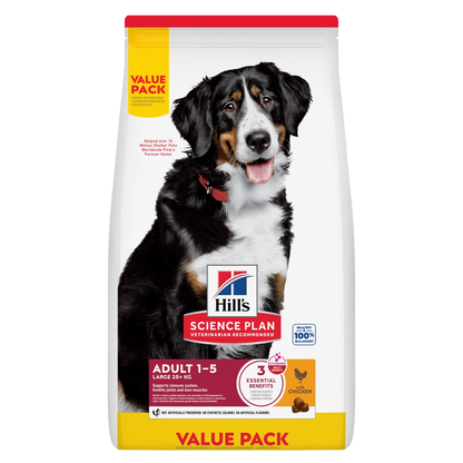 Hill's Science Plan Adult Razas Grandes Pollo Pienso para Perros HILLS Mascotas-Ávila