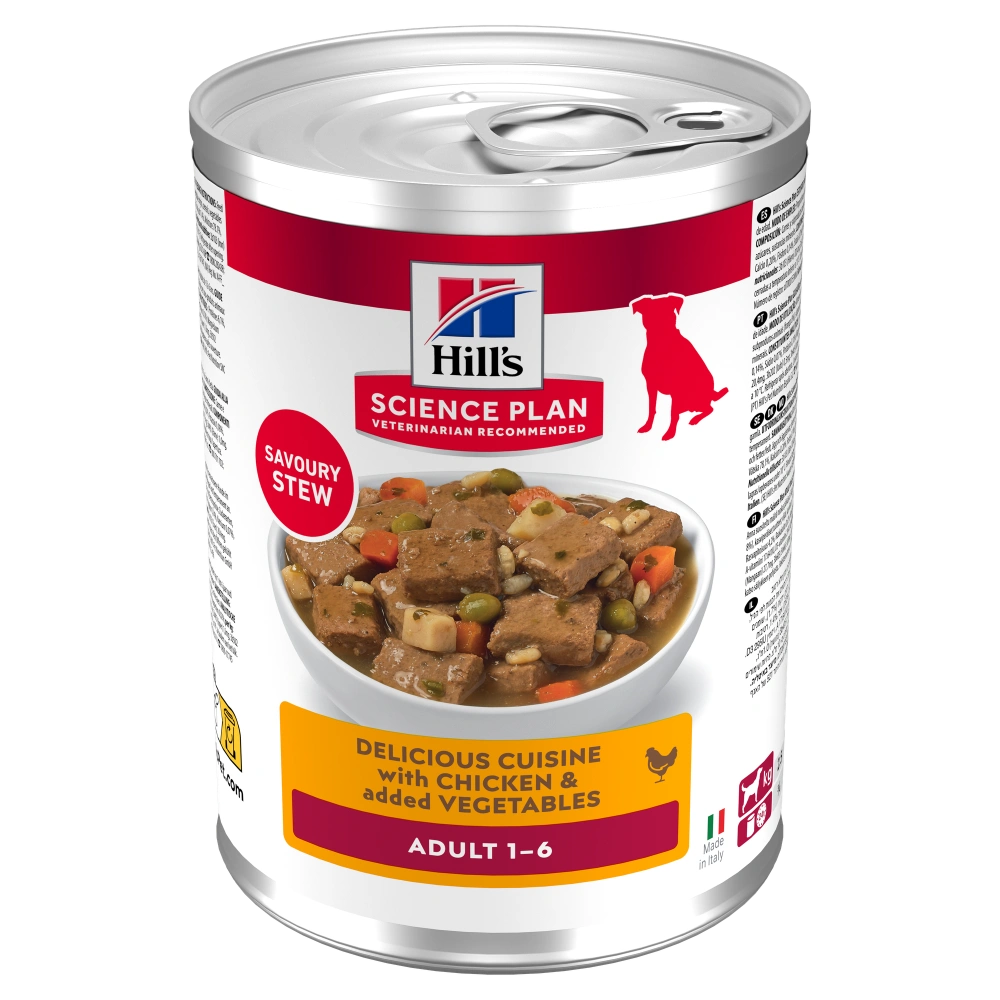 Hill's Science Plan Canine Adult Estofado con Pollo y Verduras Comida Húmeda para Perros 363g HILLS Mascotas-Ávila