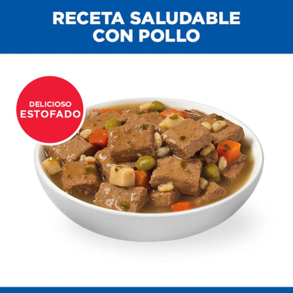 Hill's Science Plan Canine Adult Estofado con Pollo y Verduras Comida Húmeda para Perros 363g HILLS Mascotas-Ávila
