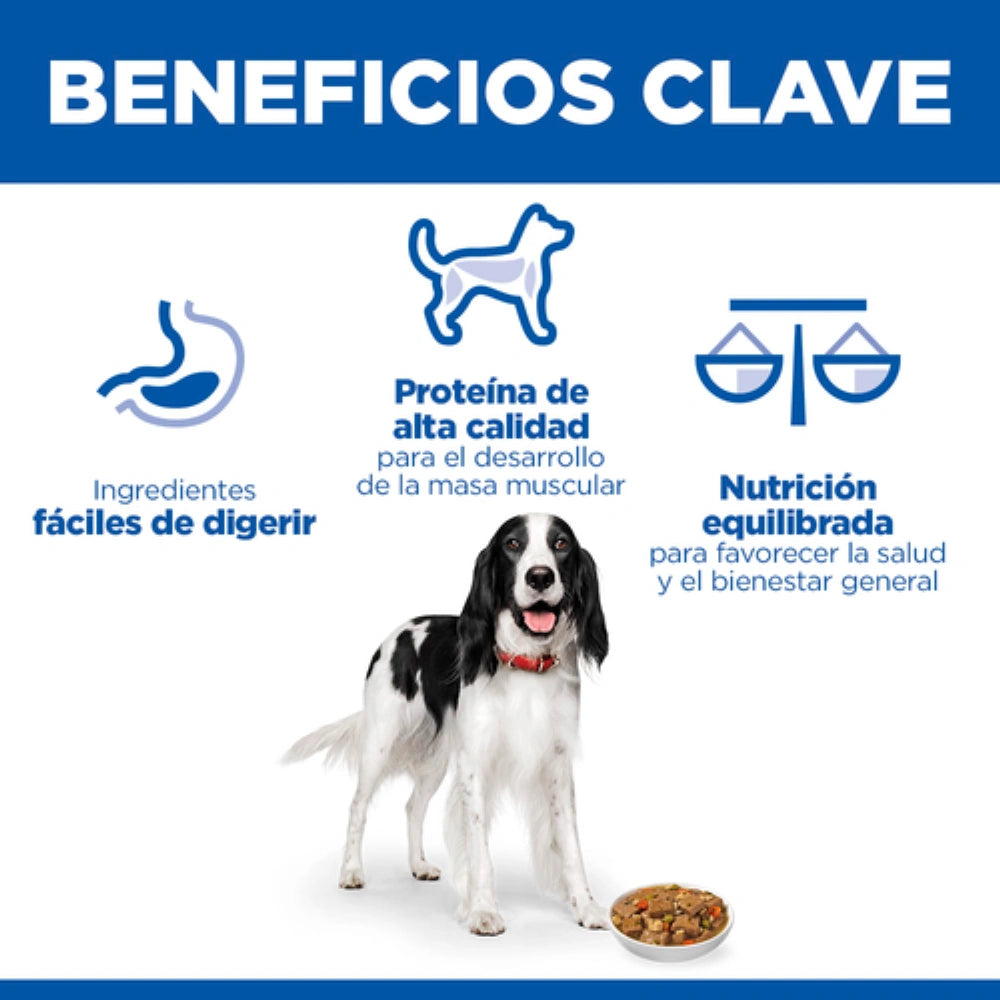 Hill's Science Plan Canine Adult Estofado con Pollo y Verduras Comida Húmeda para Perros 363g HILLS Mascotas-Ávila