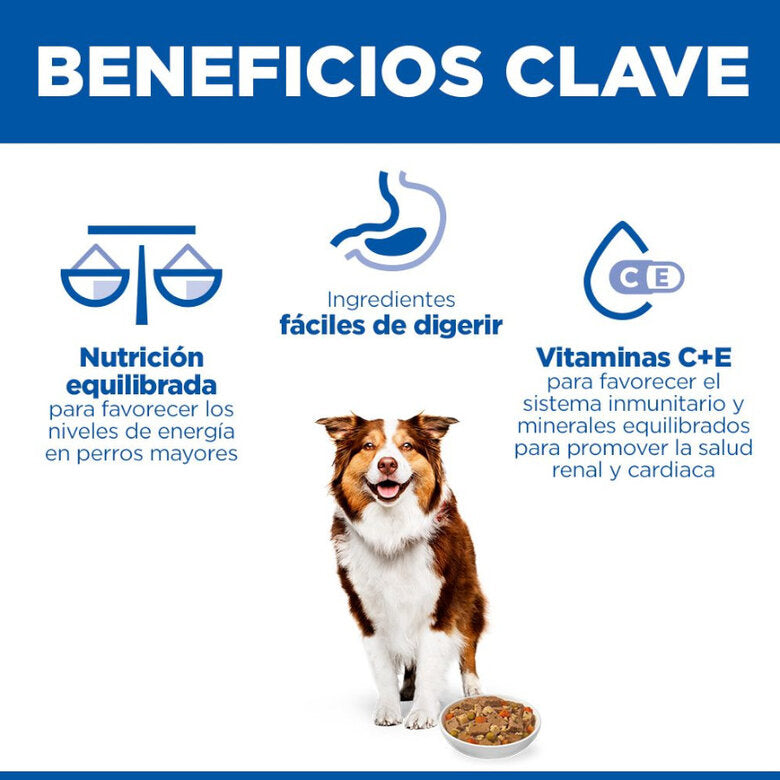 Hill's Science Plan Mature Adult Estofado con Pollo y Verduras Lata Húmeda para Perros HILLS Mascotas-Ávila