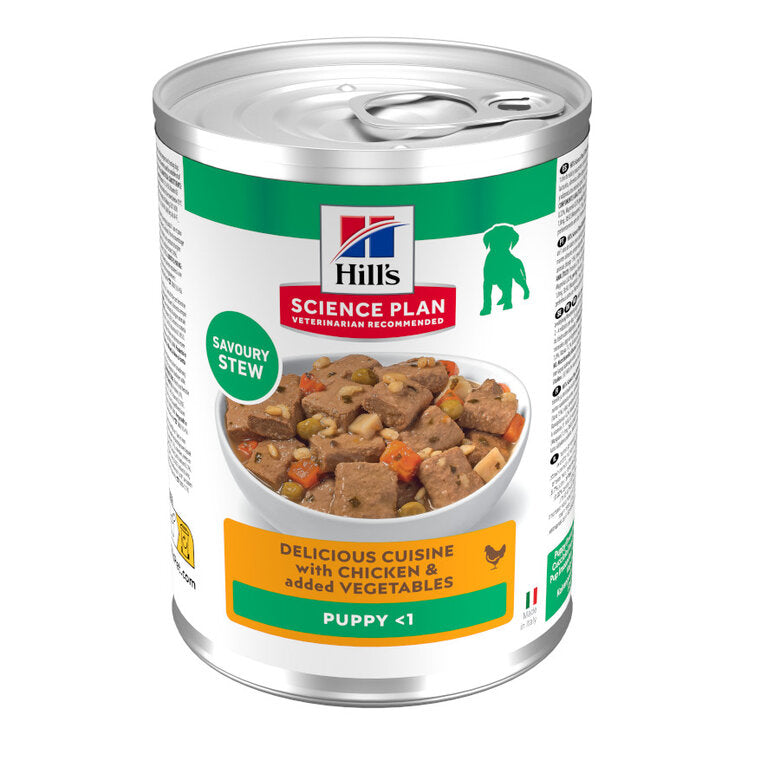 Hill's Science Plan Puppy Estofado con Pollo y Verduras Lata Húmeda para Cachorros HILLS Mascotas-Ávila
