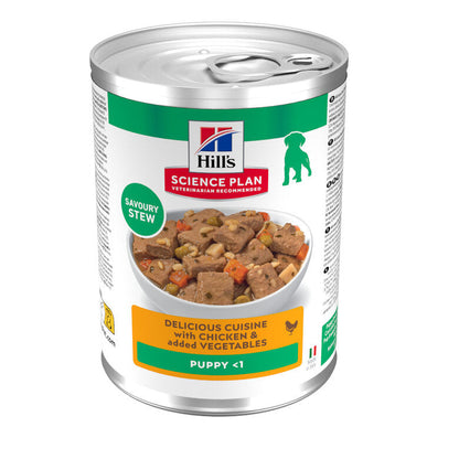 Hill's Science Plan Puppy Estofado con Pollo y Verduras Lata Húmeda para Cachorros HILLS Mascotas-Ávila