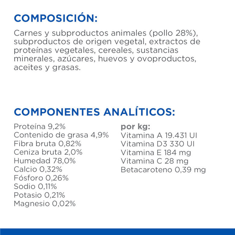 Hill's Science Plan Sterilized Kitten Pollo Pack 12x85g Húmeda para Gatos HILLS Mascotas-Ávila
