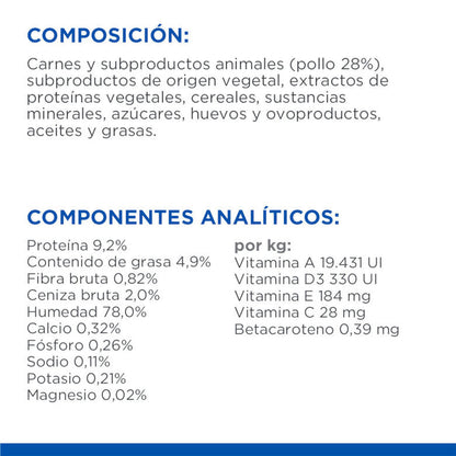 Hill's Science Plan Sterilized Kitten Pollo Pack 12x85g Húmeda para Gatos HILLS Mascotas-Ávila